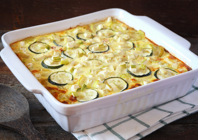 Gratin de courgette - pois chiche