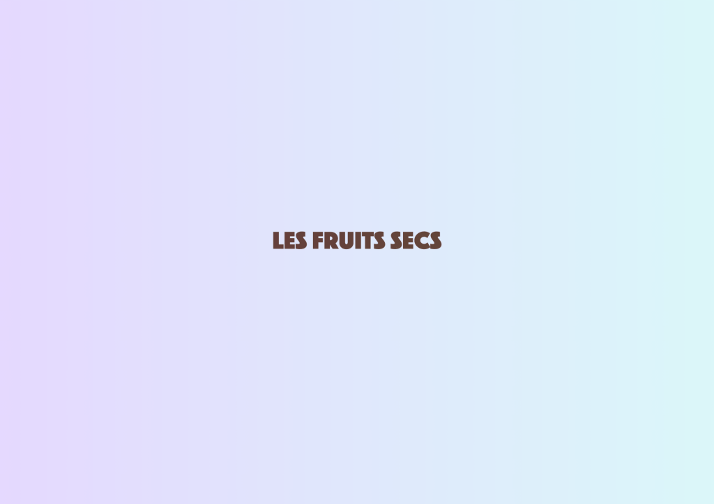 Les fruits secs