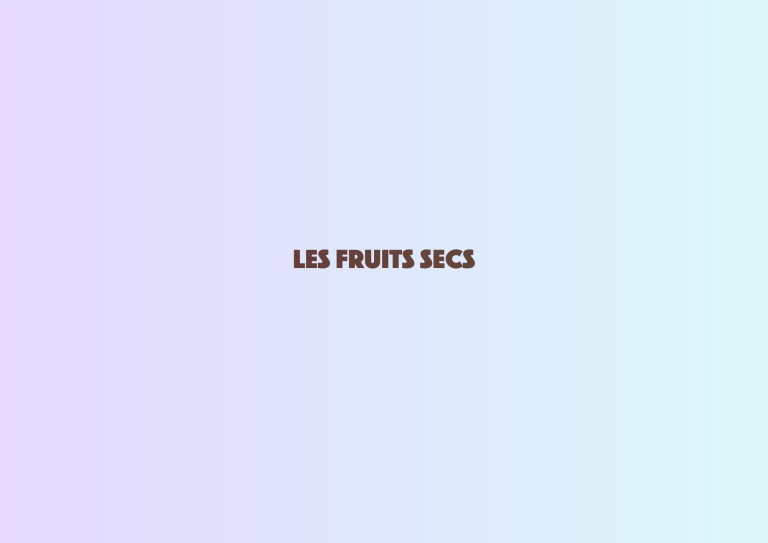Les fruits secs
