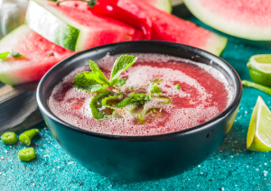 Gaspacho pastèque à la tomate