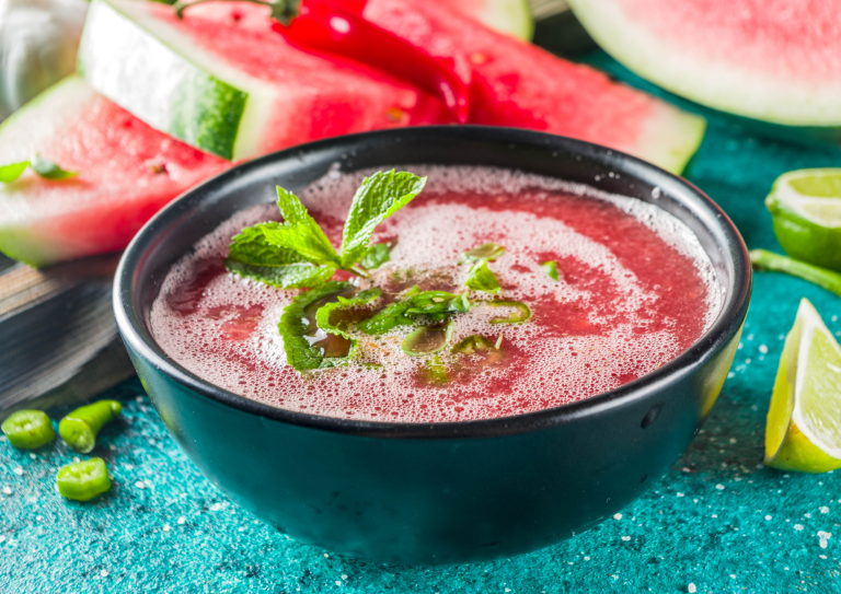 Gaspacho pastèque à la tomate