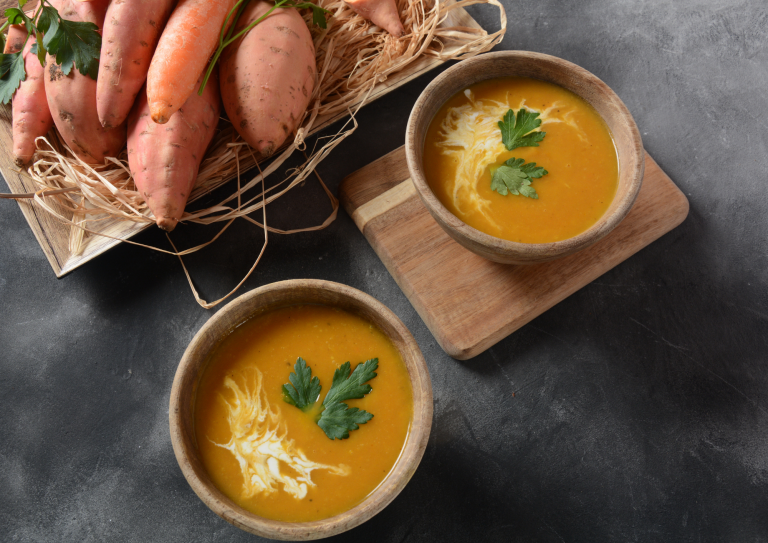 Soupe patates douces carottes